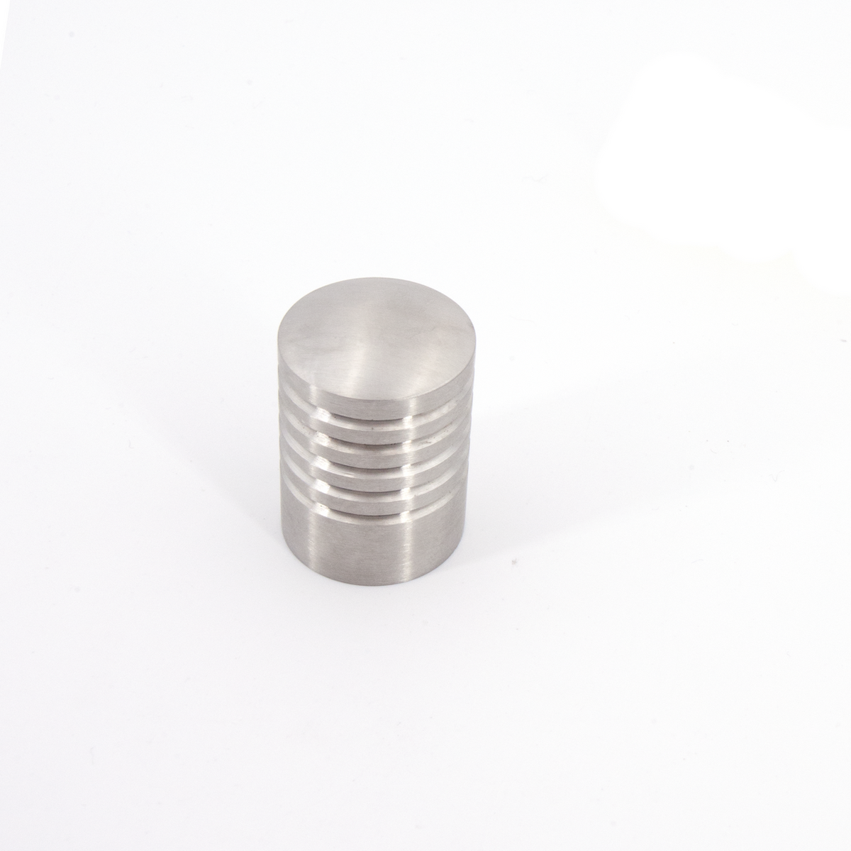 Sugatsune EY-327-25: 25mm Grooved Cylinder Cabinet Knob - Satin Stainless Steel