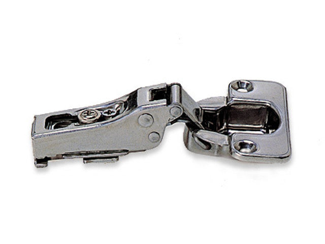 Sugatsune 304B-C46/14: 14mm Overlay Self-Closing Concealed Hinge - Polished Stainless Steel