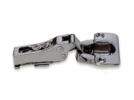 Sugatsune 304B-C46/14: 14mm Overlay Self-Closing Concealed Hinge - Polished Stainless Steel