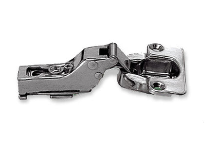 Sugatsune 304B-C46/9: 9mm Overlay Self-Closing Concealed Cabinet Hinge - Polished Stainless Steel