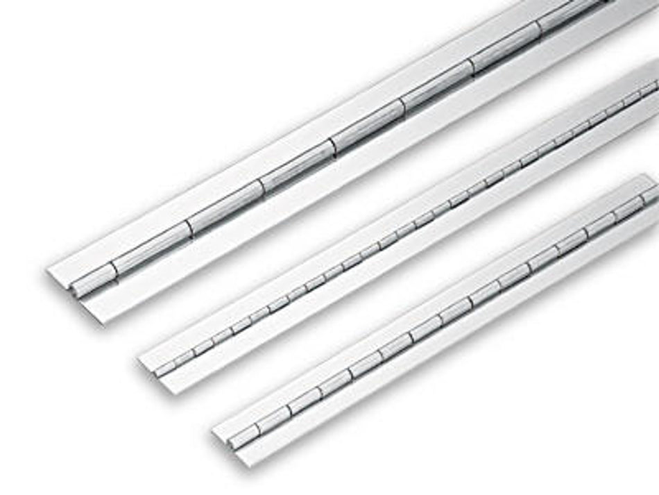 Sugatsune LSN15-38-600C: 38mm x 600mm Weld-On Piano Hinge - Satin Stainless Steel