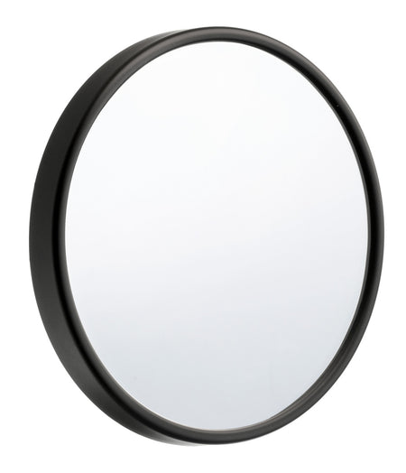 Smedbo FB622: 5" Outline Lite Make-Up Mirror w/Suction Cups - Black ABS