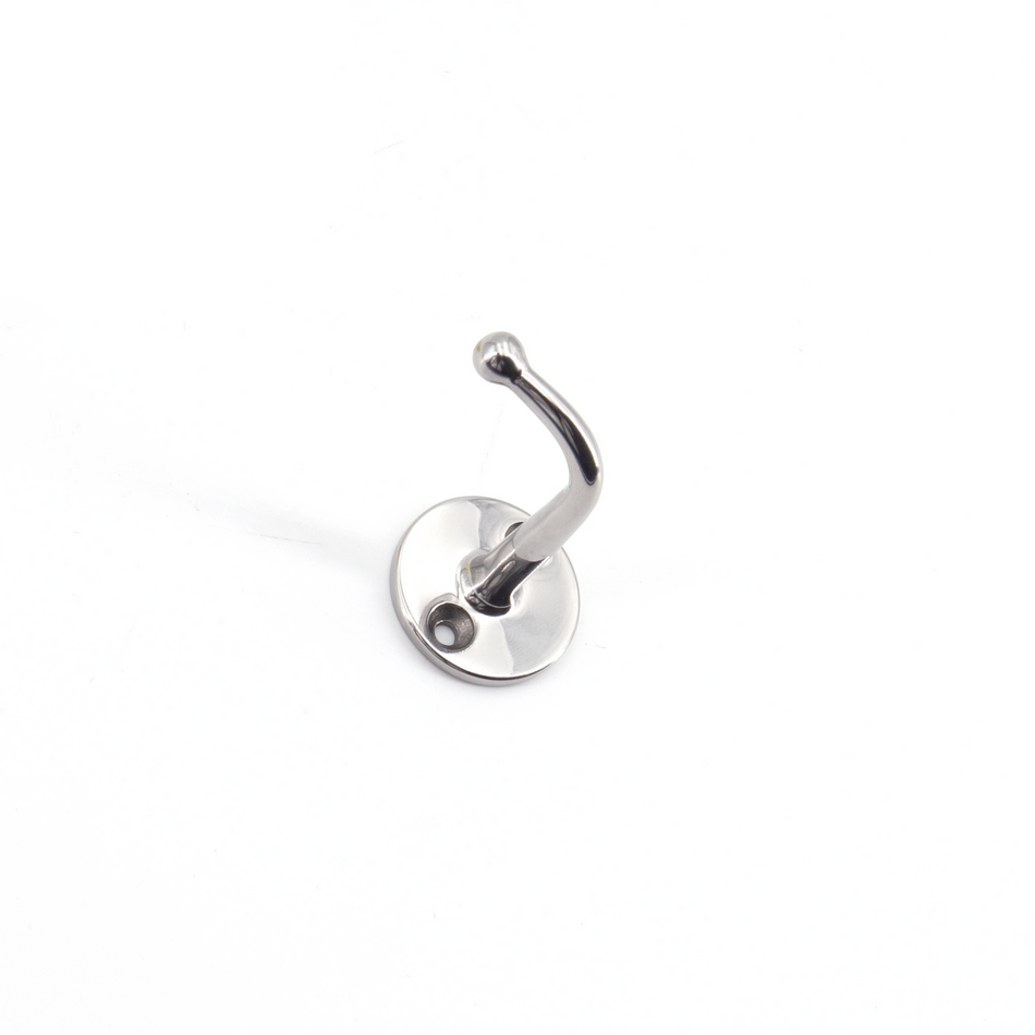 Sugatsune FC-50: 1-1/2" Single Wall Hook w/Ball Tip - Mirror Stainless Steel