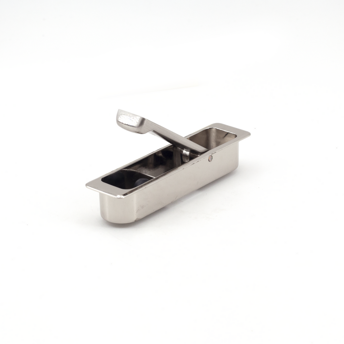 Sugatsune FH-100AK-00: 100mm Pocket door Lever Pull - Polished Nickel
