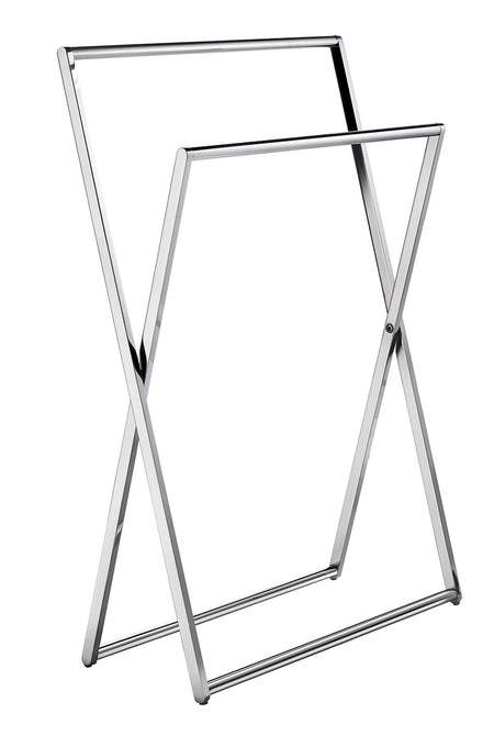 Smedbo FK309: Outline Freestanding Folding Towel Rack - Polished Chrome