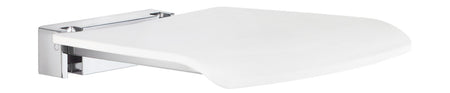 Smedbo FK404: Living Wall Mount Folding Shower Seat - White Seat