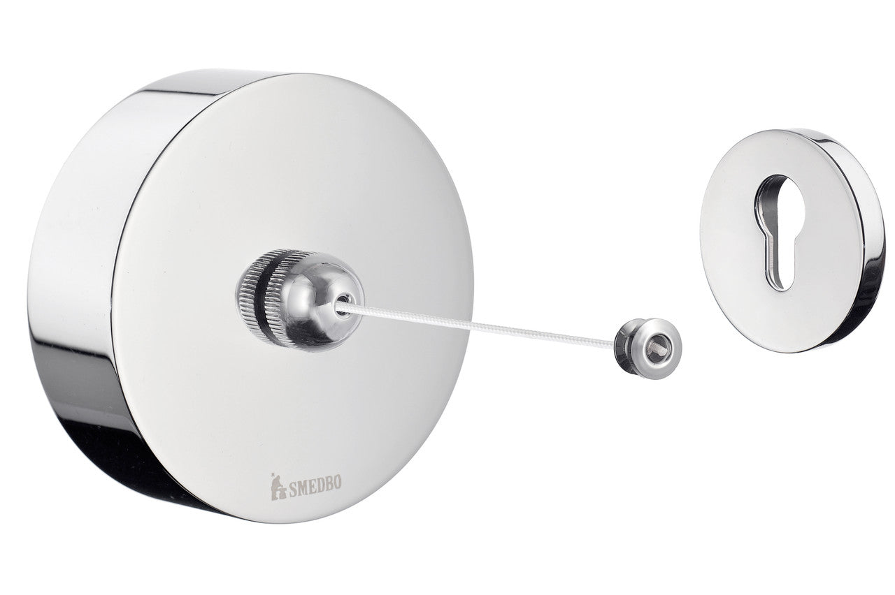 Smedbo FK480: Outline Retractable Clothesline - Polished Chrome