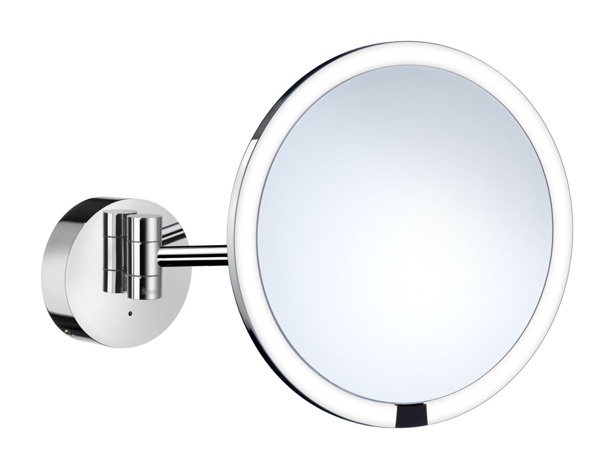 Smedbo FK487EP: Outline Shaving/Make-Up Mirror w/Rechargeable LED Light - Polished Chrome