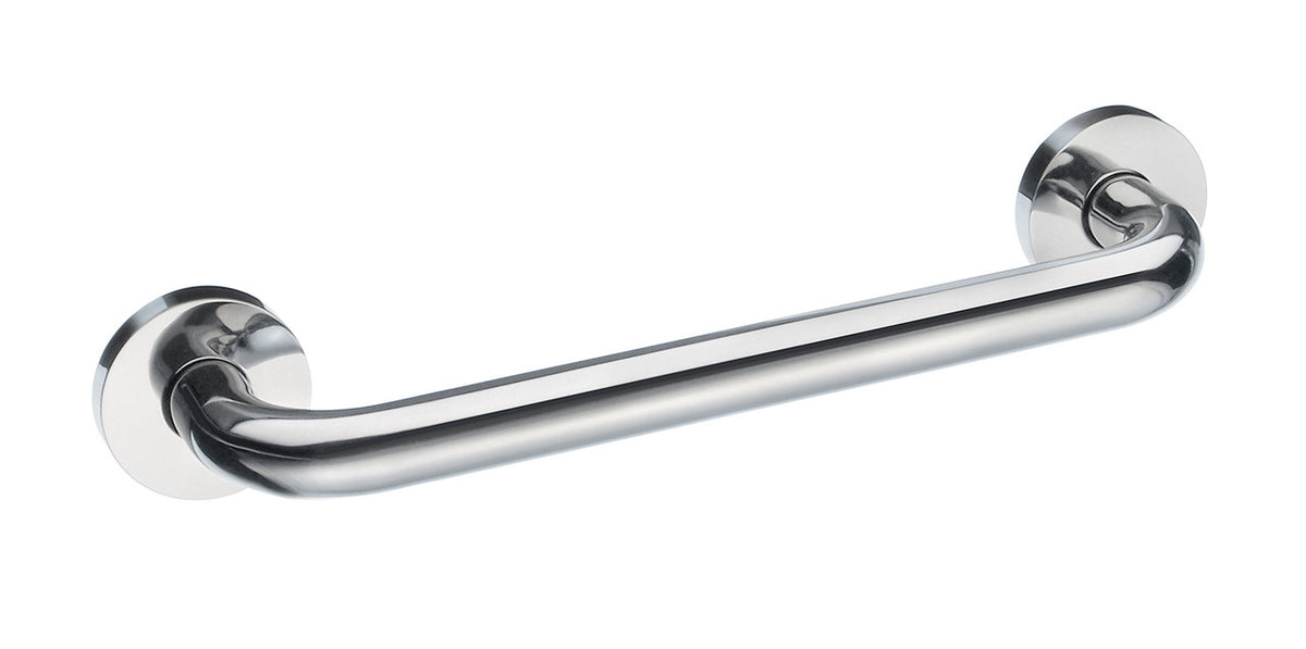 Smedbo FK806: 12" Living Grab Bar w/Round Ends - Polished Stainless Steel