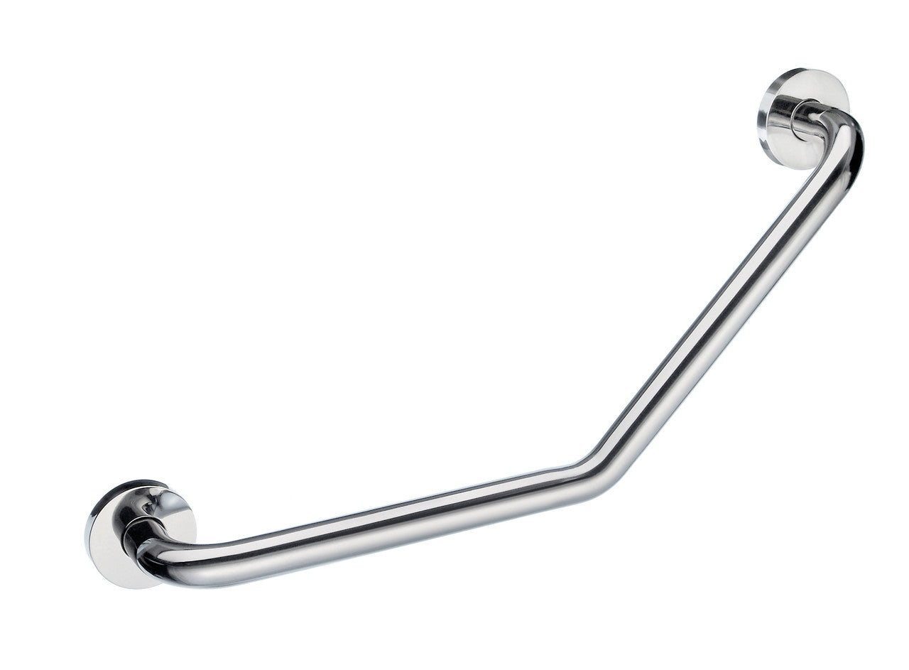Smedbo FK808: 19-1/2" Living V-Shaped Grab Bar w/Round Ends- Polished Stainless Steel