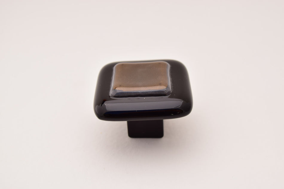 Grace White FL1: Firelight 1 Cabinet Knob - Dark Gold/Black