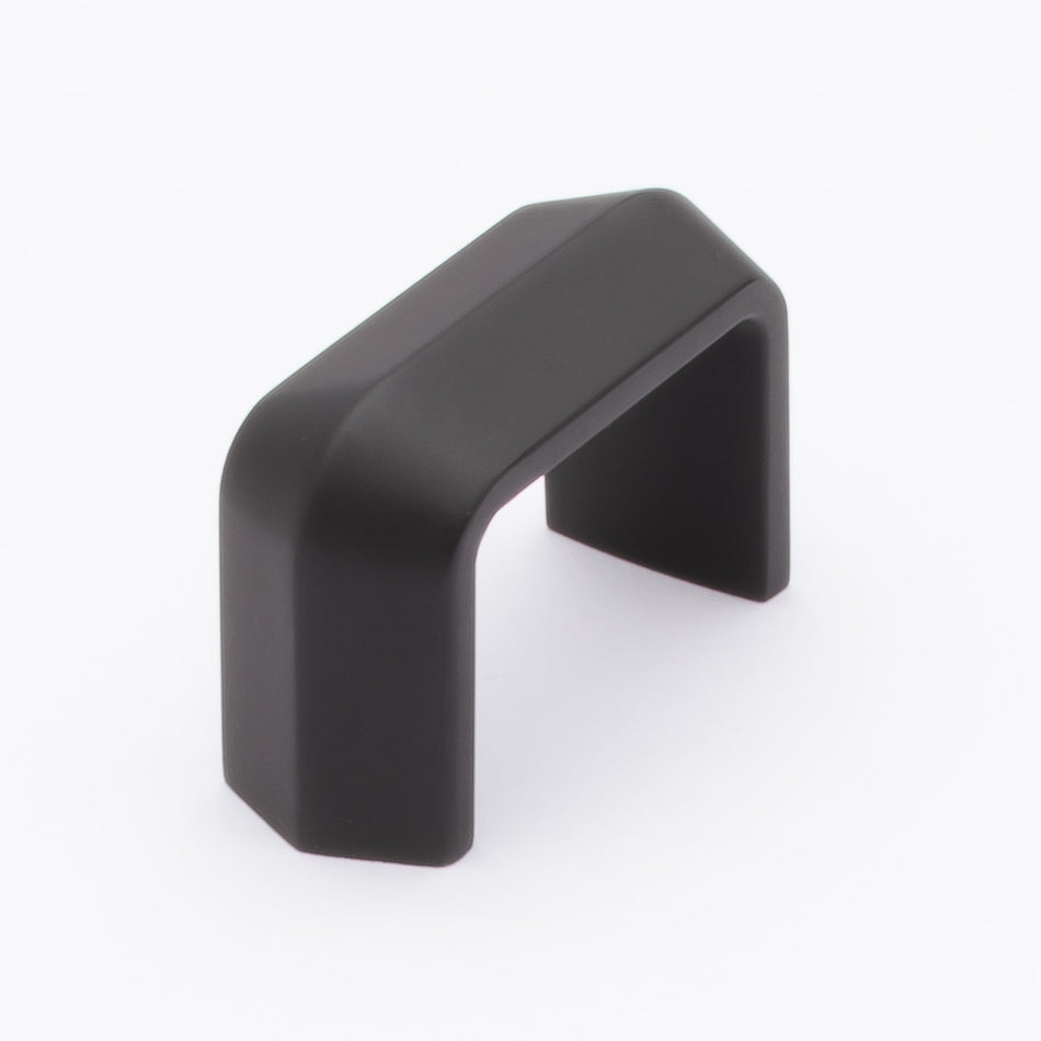 Sietto FP-2003-MB: 1-5/8" cc Eternity Finger Cabinet Pull - Matte Black