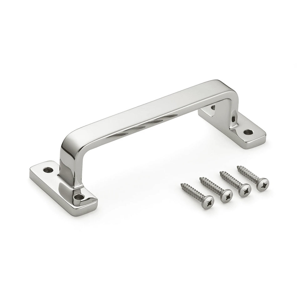 Sugatsune FT-200: 175mm cc Large Transom Handle - Mirror Stainless Steel