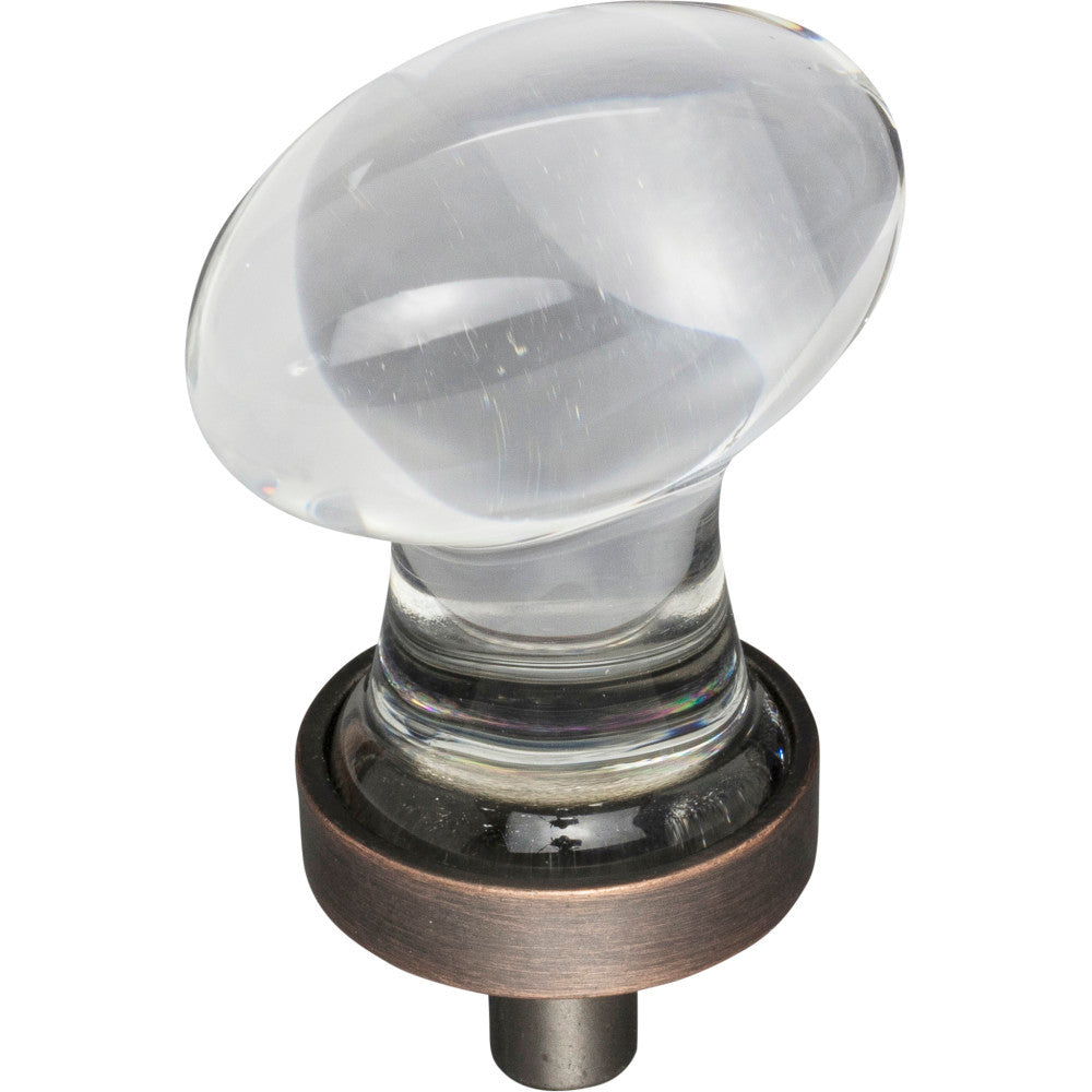 Jeffrey Alexander G110DBAC: 1-1/4" Harlow Egg Cabinet Knob - Brushed Oil Rubbed Bronze