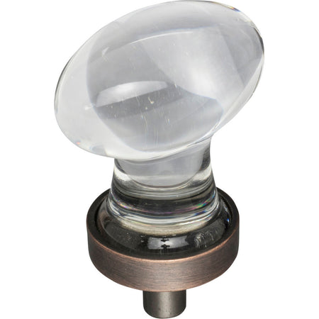Jeffrey Alexander G110DBAC: 1-1/4" Harlow Egg Cabinet Knob - Brushed Oil Rubbed Bronze