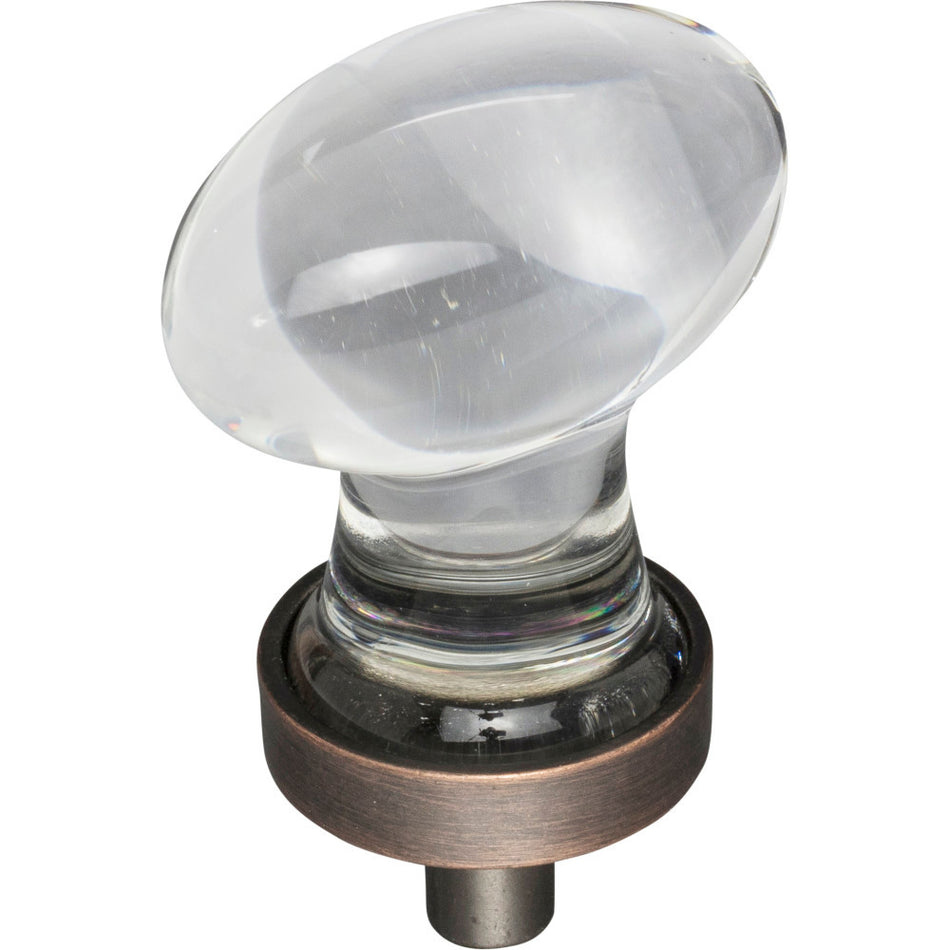 Jeffrey Alexander G110DBAC: 1-1/4" Harlow Egg Cabinet Knob - Brushed Oil Rubbed Bronze