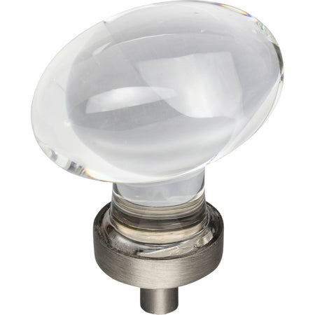 Jeffrey Alexander G110L-BNBDL: 1-5/8" Harlow Egg Cabinet Knob - Brushed Pewter