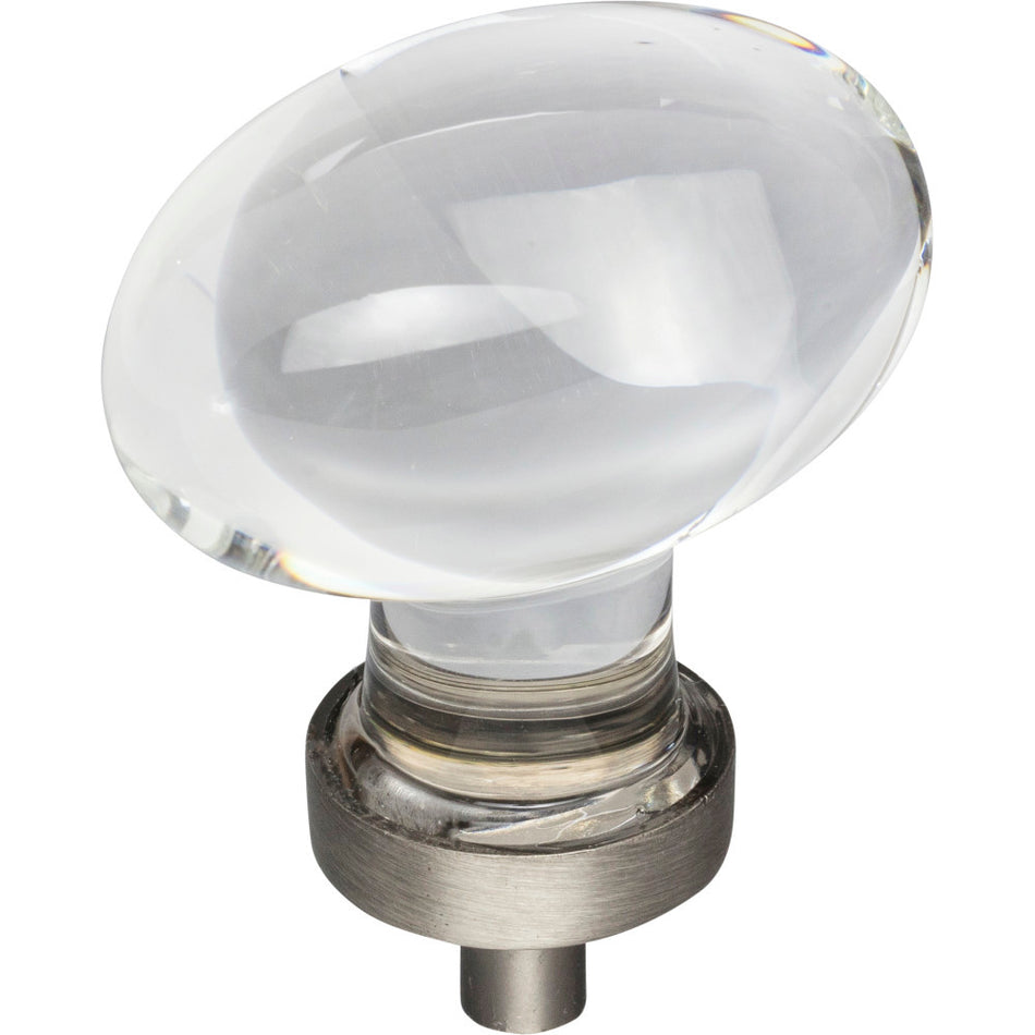 Jeffrey Alexander G110L-BNBDL: 1-5/8" Harlow Egg Cabinet Knob - Brushed Pewter