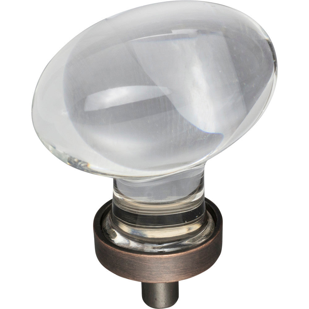 Jeffrey Alexander G110L-DBAC: 1-5/8" Harlow Egg Cabinet Knob - Brushed Oil Rubbed Bronze