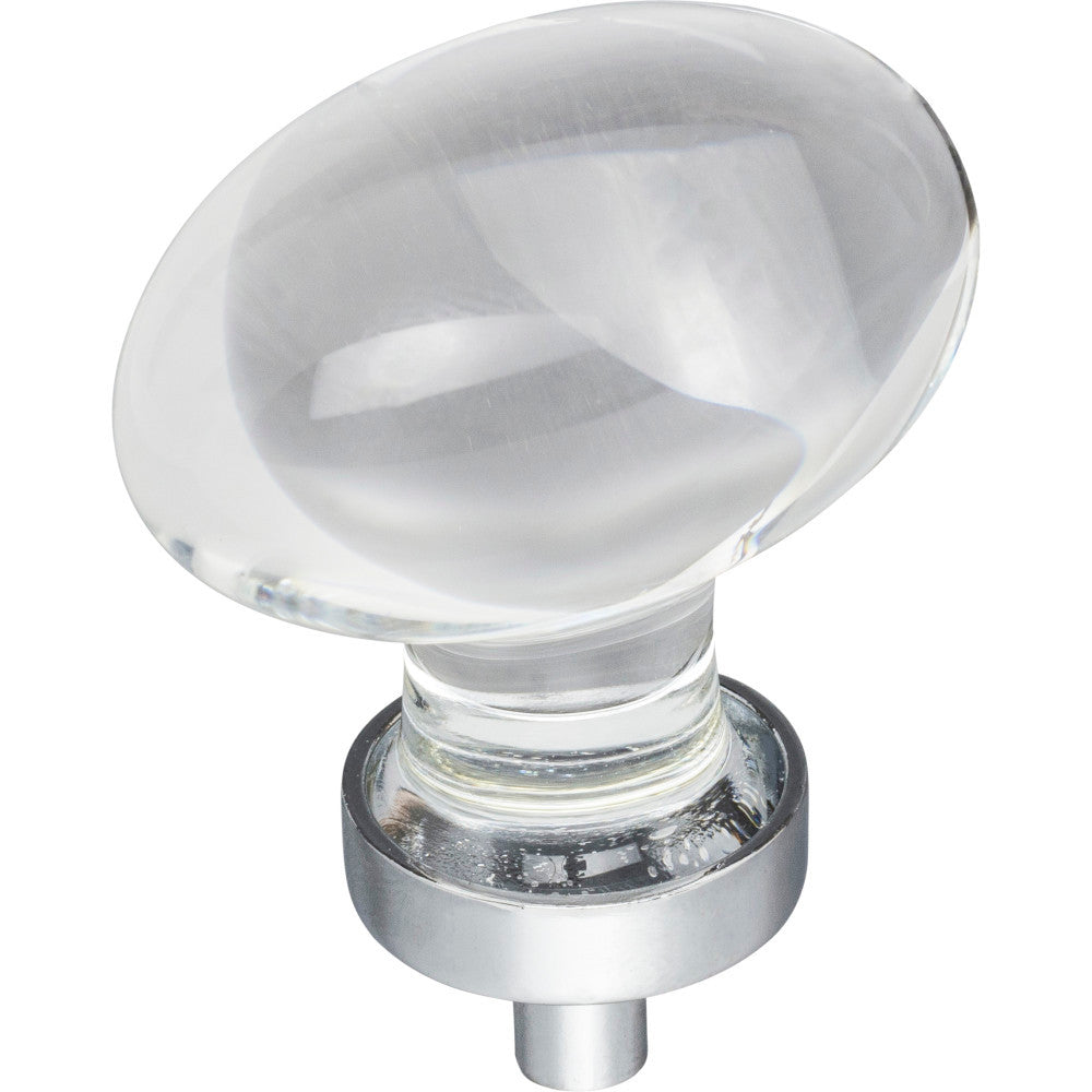 Jeffrey Alexander G110L-PC: 1-5/8" Harlow Egg Cabinet Knob - Polished Chrome