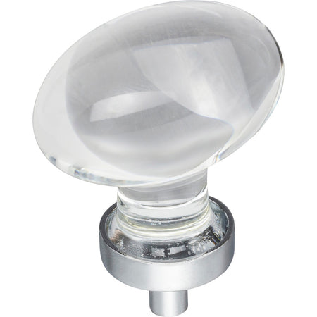 Jeffrey Alexander G110L-PC: 1-5/8" Harlow Egg Cabinet Knob - Polished Chrome