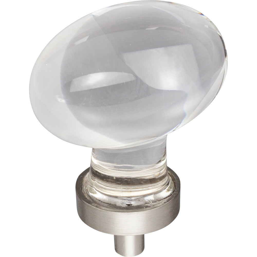 Jeffrey Alexander G110L-SN: 1-5/8" Harlow Egg Cabinet Knob - Satin Nickel