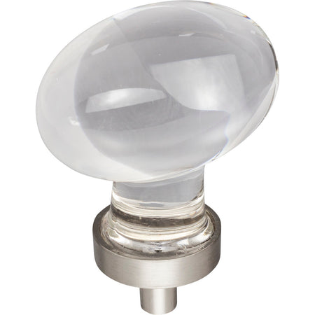 Jeffrey Alexander G110L-SN: 1-5/8" Harlow Egg Cabinet Knob - Satin Nickel