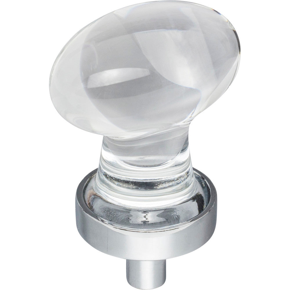 Jeffrey Alexander G110PC: 1-1/4" Harlow Egg Cabinet Knob - Polished Chrome