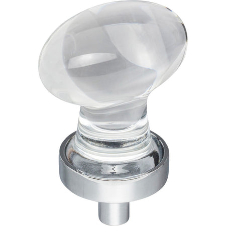 Jeffrey Alexander G110PC: 1-1/4" Harlow Egg Cabinet Knob - Polished Chrome