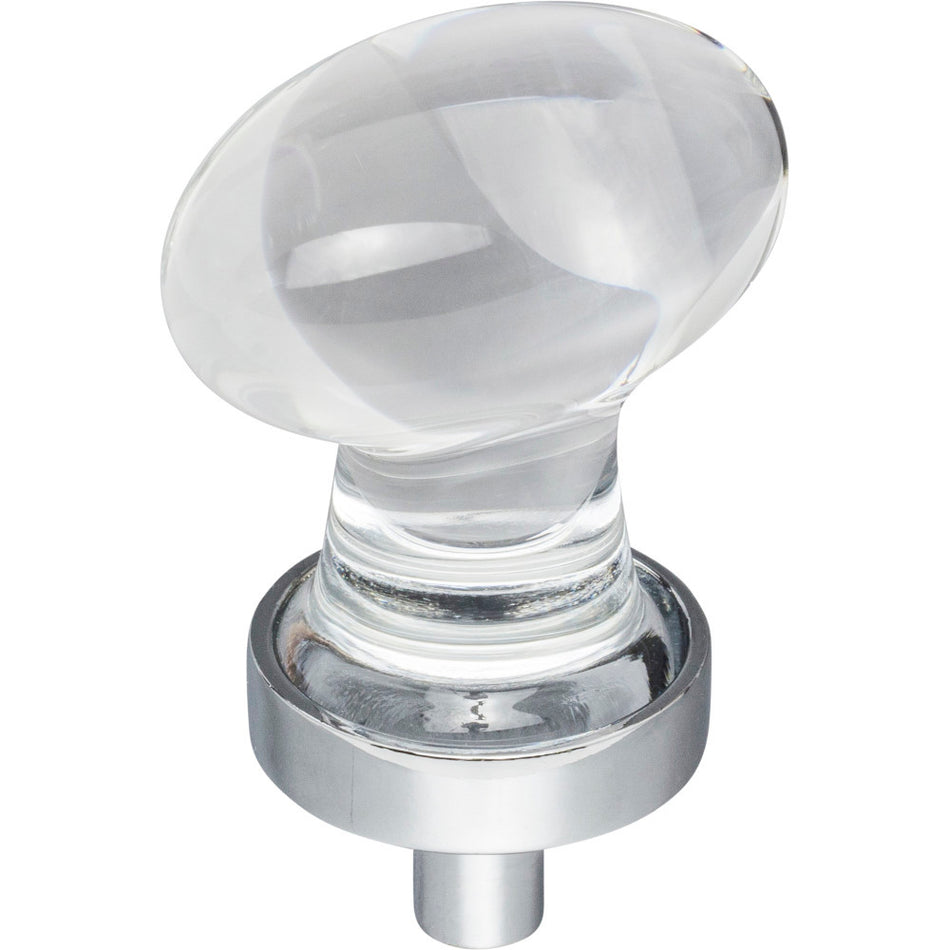 Jeffrey Alexander G110PC: 1-1/4" Harlow Egg Cabinet Knob - Polished Chrome