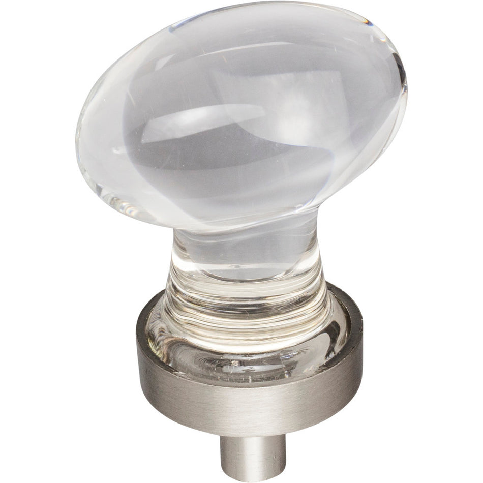 Jeffrey Alexander G110SN: 1-1/4" Harlow Egg Cabinet Knob - Satin Nickel