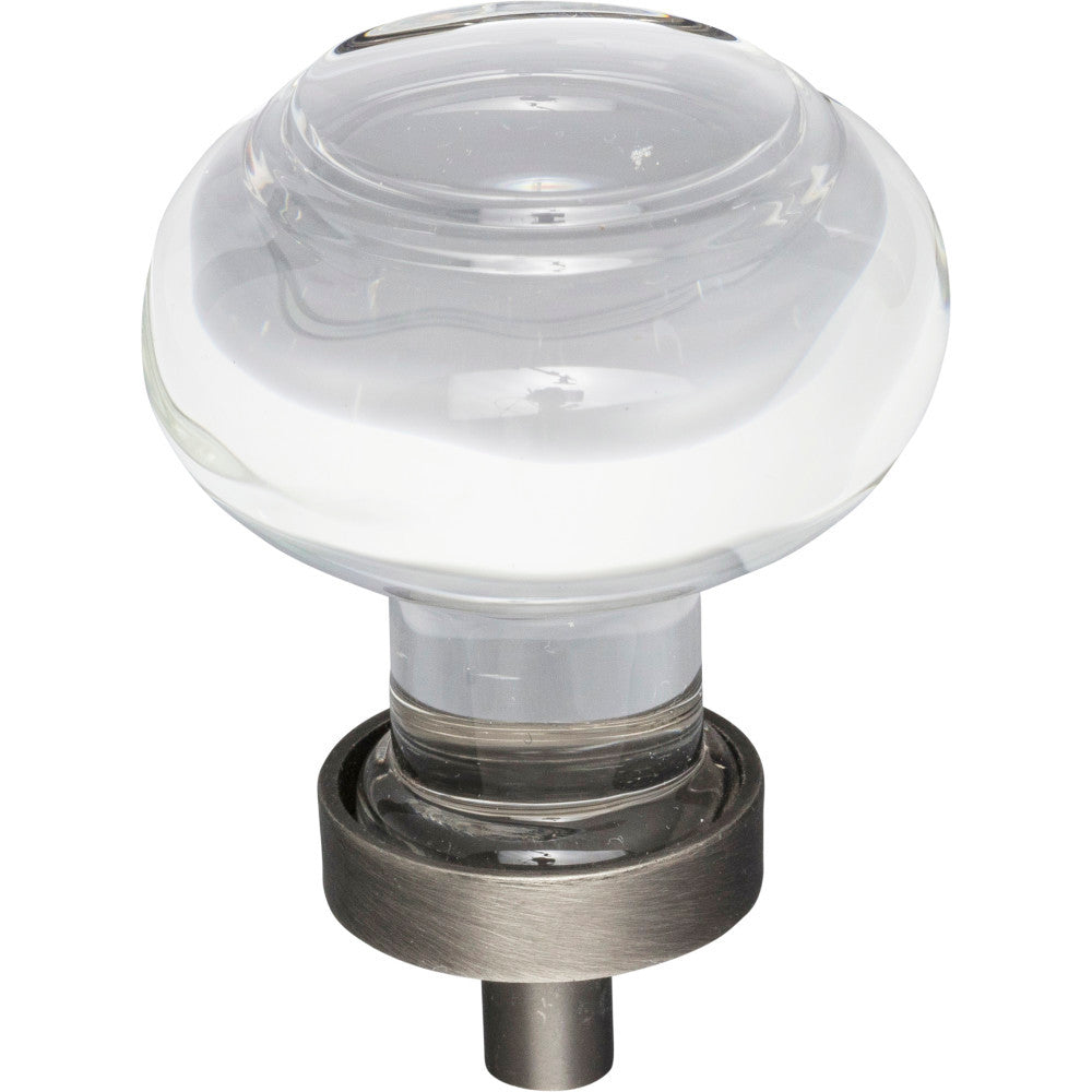 Jeffrey Alexander G120BNBDL: 1-7/16" Harlow Round Cabinet Knob - Brushed Pewter
