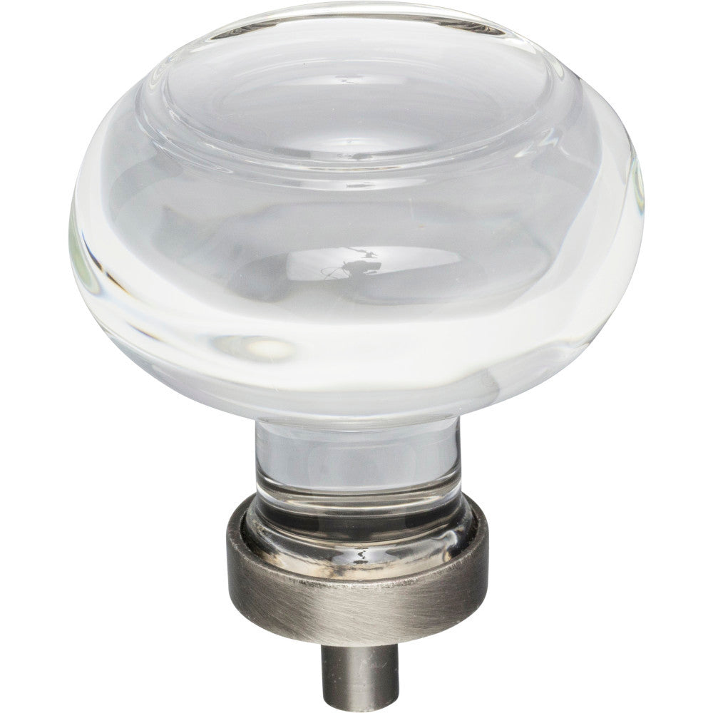 Jeffrey Alexander G120L-BNBDL: 1-3/4" Harlow Round Cabinet Knob - Brushed Pewter