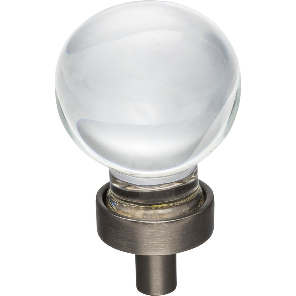 Jeffrey Alexander G130BNBDL: 1-1/16" Harlow Sphere Cabinet Knob - Brushed Pewter
