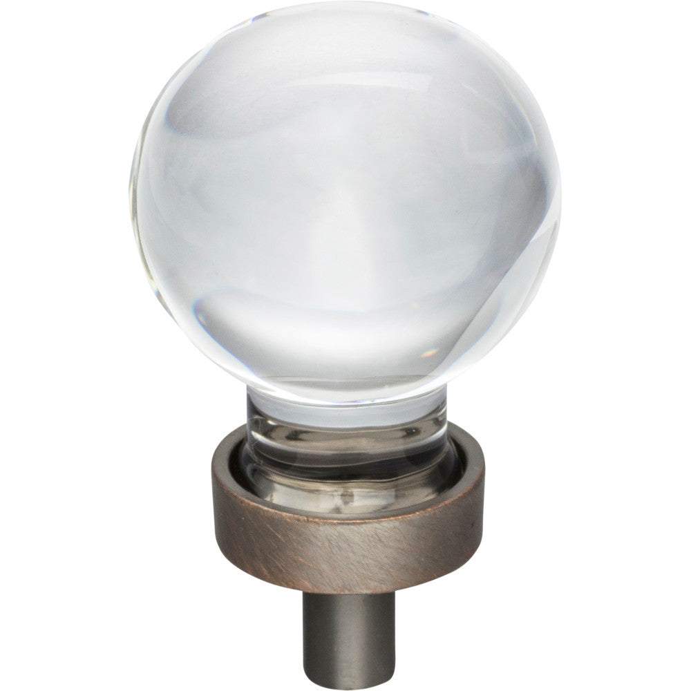 Jeffrey Alexander G130DBAC: 1-1/16" Harlow Sphere Cabinet Knob - Brushed Oil Rubbed Bronze