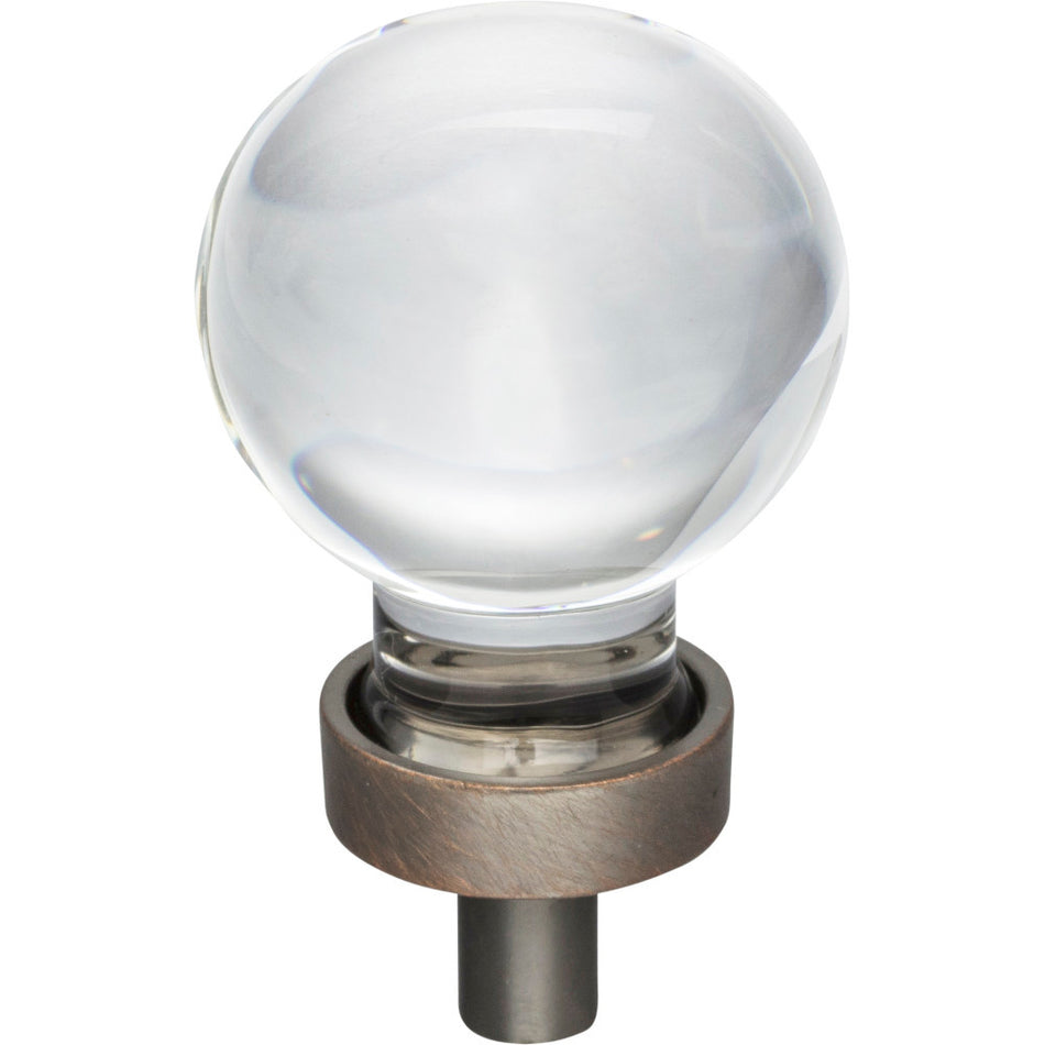 Jeffrey Alexander G130DBAC: 1-1/16" Harlow Sphere Cabinet Knob - Brushed Oil Rubbed Bronze