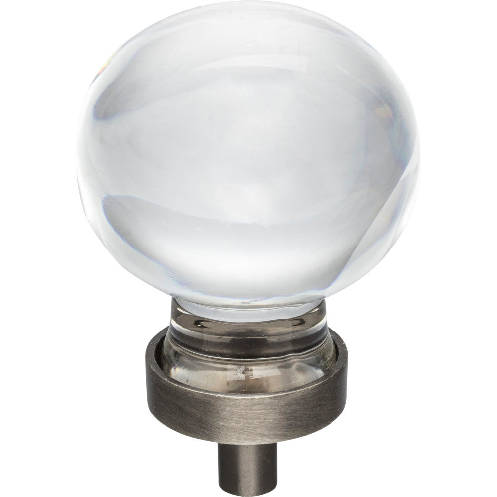 Jeffrey Alexander G130L-BNBDL: 1-3/8" Harlow Sphere Cabinet Knob - Brushed Pewter