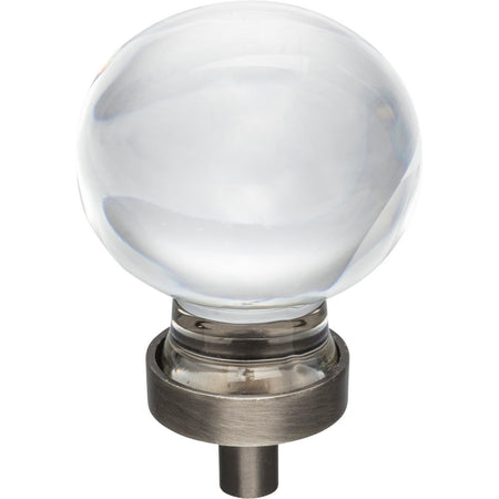 Jeffrey Alexander G130L-BNBDL: 1-3/8" Harlow Sphere Cabinet Knob - Brushed Pewter