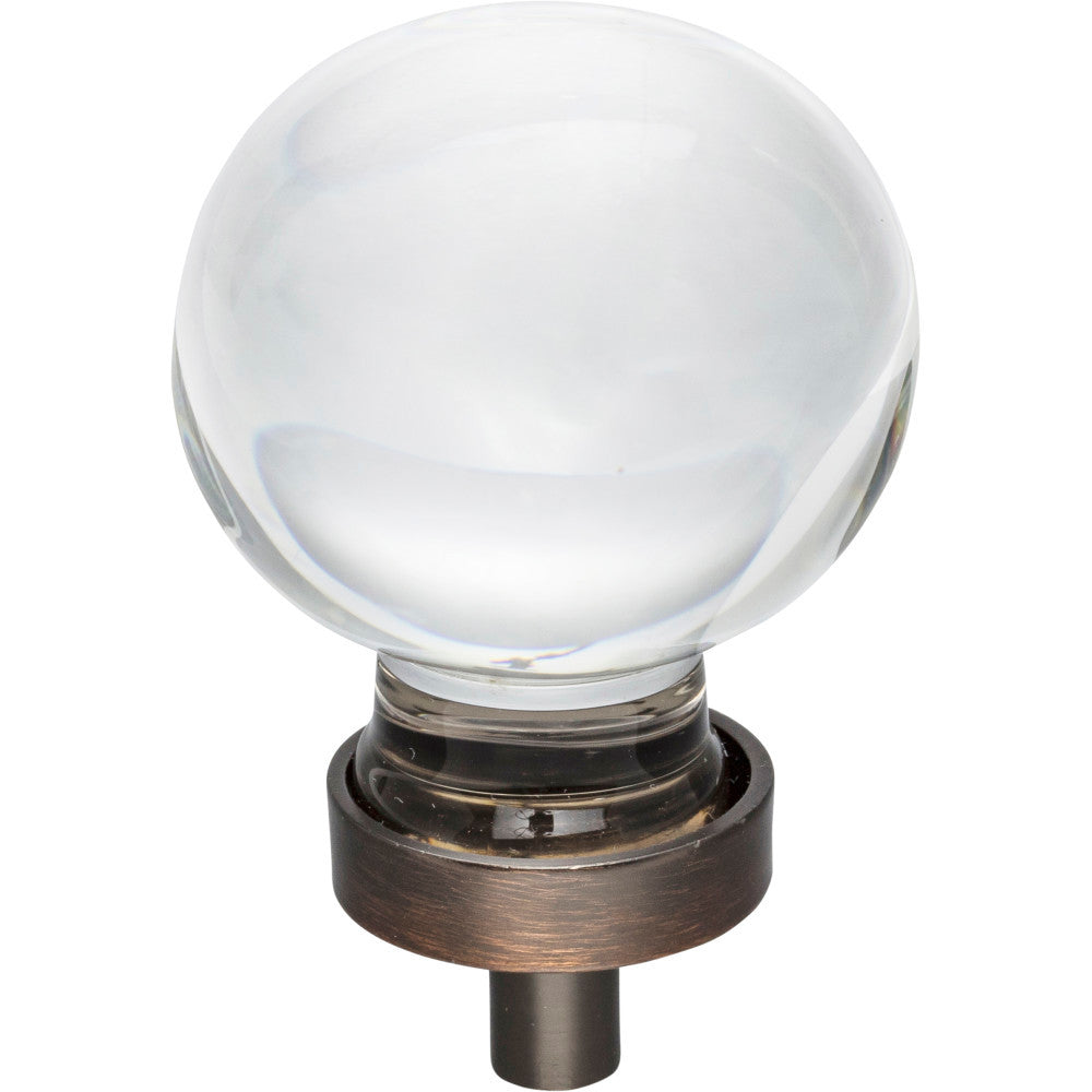 Jeffrey Alexander G130L-DBAC: 1-3/8" Harlow Sphere Cabinet Knob - Brushed Oil Rubbed Bronze