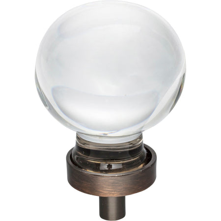 Jeffrey Alexander G130L-DBAC: 1-3/8" Harlow Sphere Cabinet Knob - Brushed Oil Rubbed Bronze