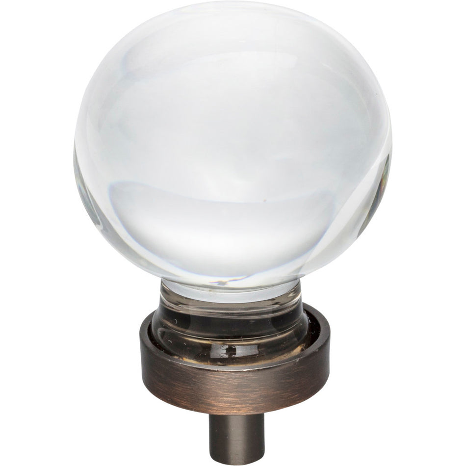 Jeffrey Alexander G130L-DBAC: 1-3/8" Harlow Sphere Cabinet Knob - Brushed Oil Rubbed Bronze