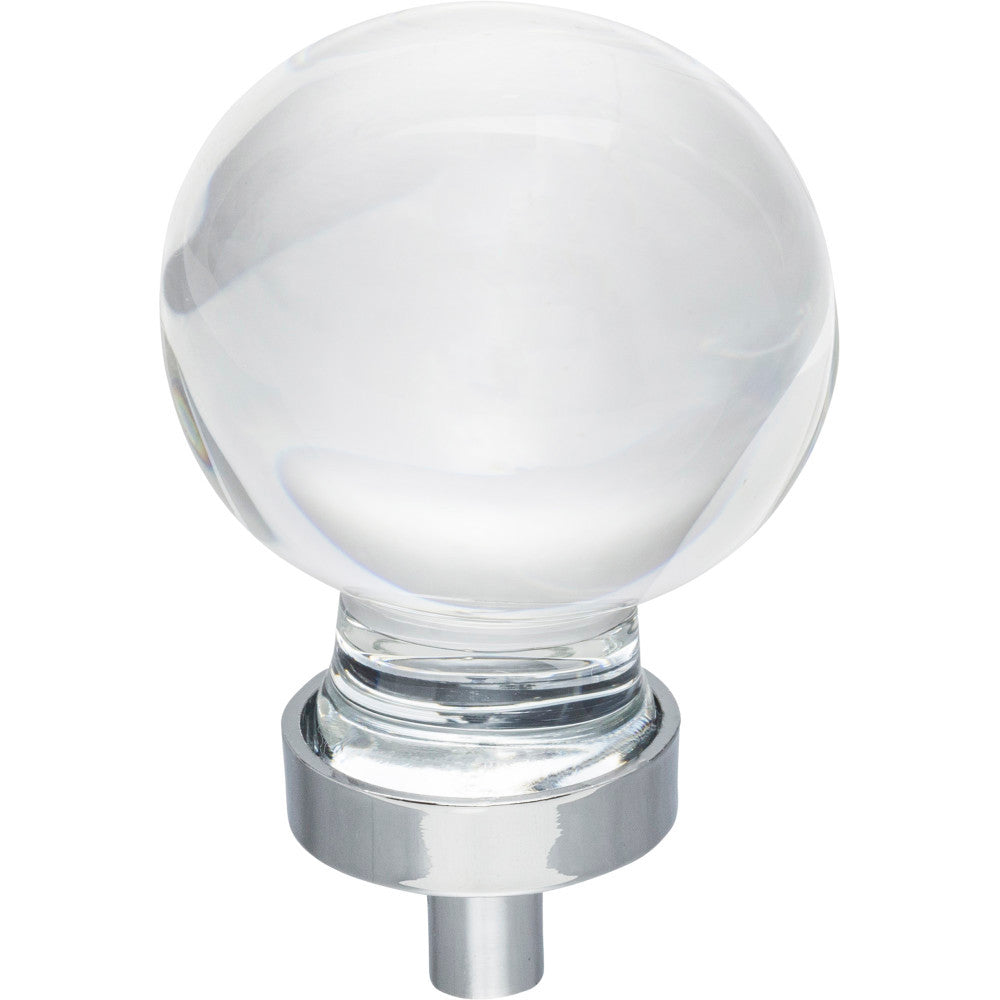 Jeffrey Alexander G130L-PC: 1-3/8" Harlow Sphere Cabinet Knob - Polished Chrome