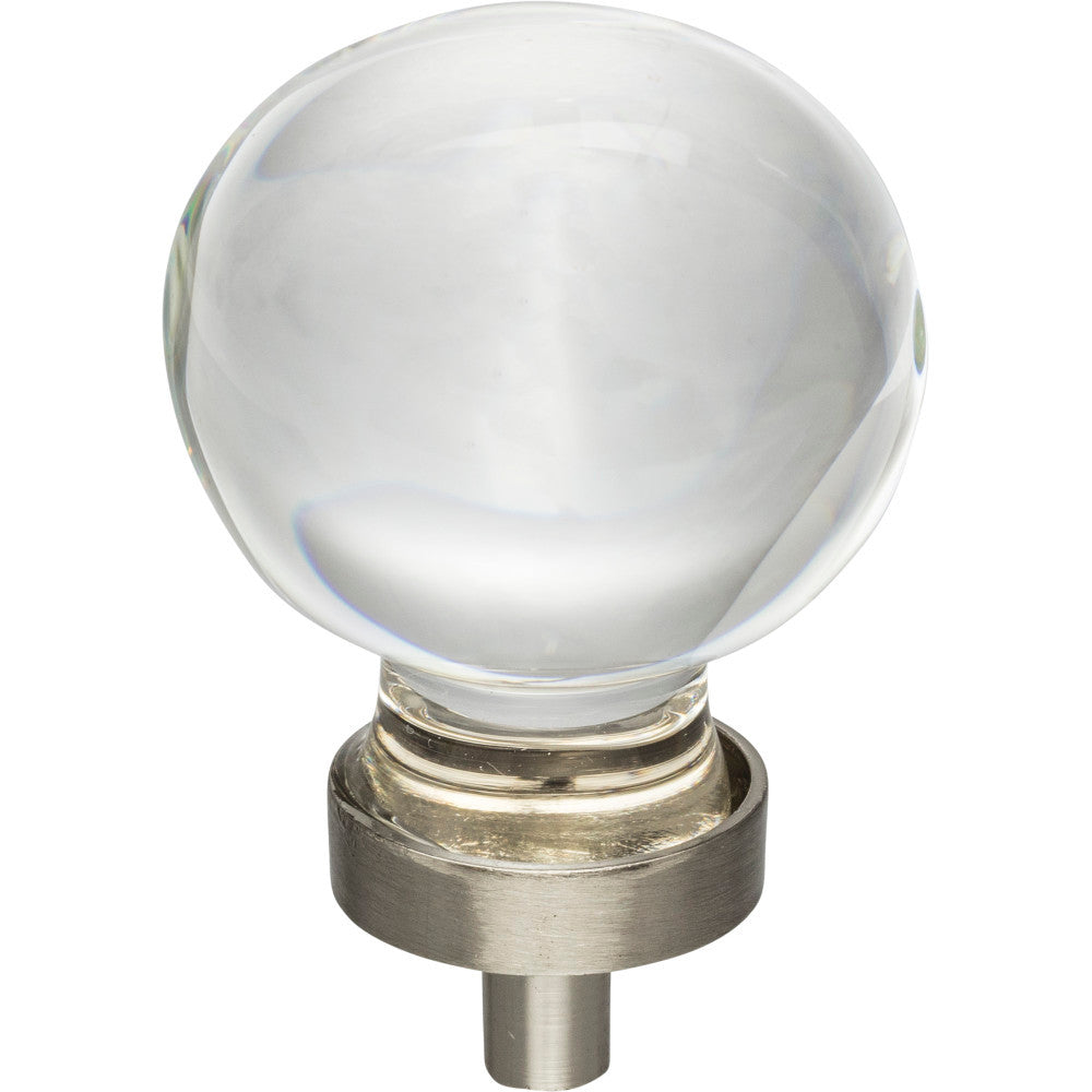 Jeffrey Alexander G130L-SN: 1-3/8" Harlow Sphere Cabinet Knob - Satin Nickel