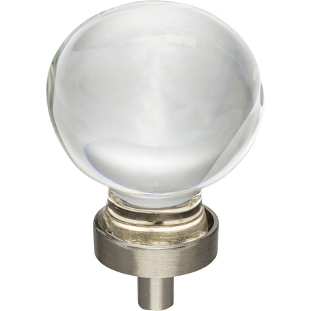 Jeffrey Alexander G130L-SN: 1-3/8" Harlow Sphere Cabinet Knob - Satin Nickel