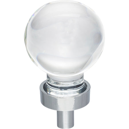 Jeffrey Alexander G130PC: 1-1/16" Harlow Sphere Cabinet Knob - Polished Chrome