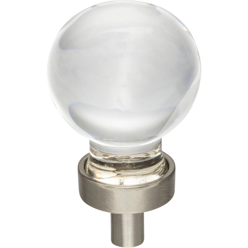 Jeffrey Alexander G130SN: 1-1/16" Harlow Sphere Cabinet Knob - Satin Nickel