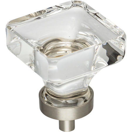 Jeffrey Alexander G140L-SN: 1-3/8" Harlow Square Cabinet Knob - Satin Nickel