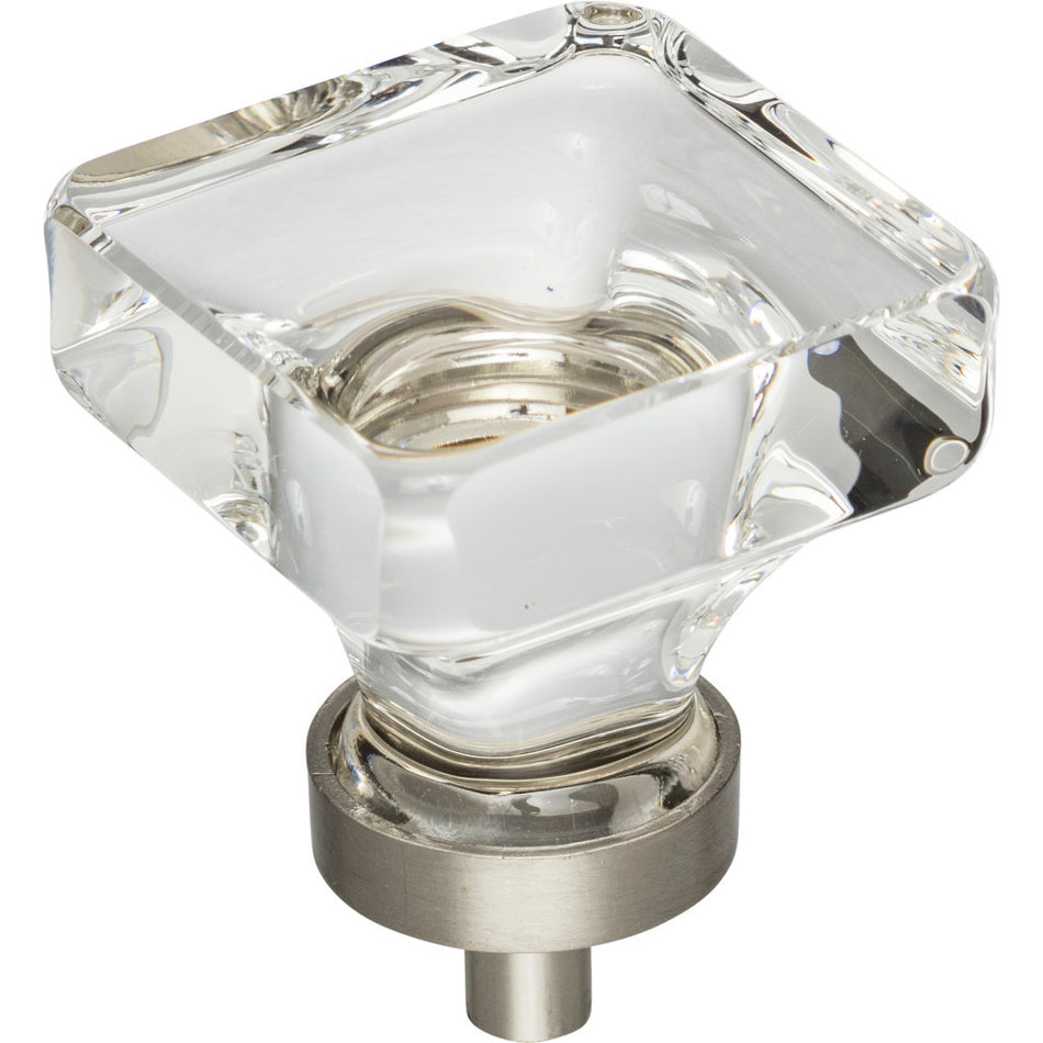 Jeffrey Alexander G140L-SN: 1-3/8" Harlow Square Cabinet Knob - Satin Nickel