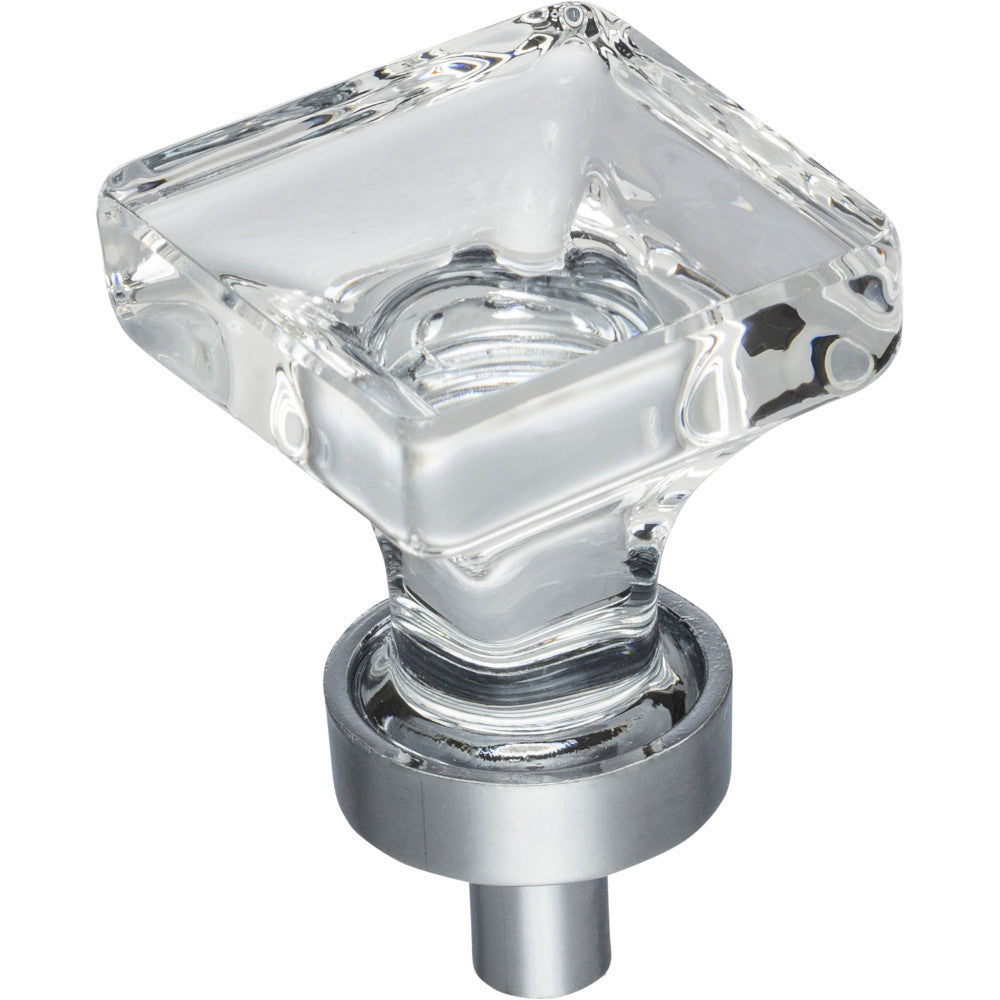 Jeffrey Alexander G140PC: 1" Harlow Square Cabinet Knob - Polished Chrome