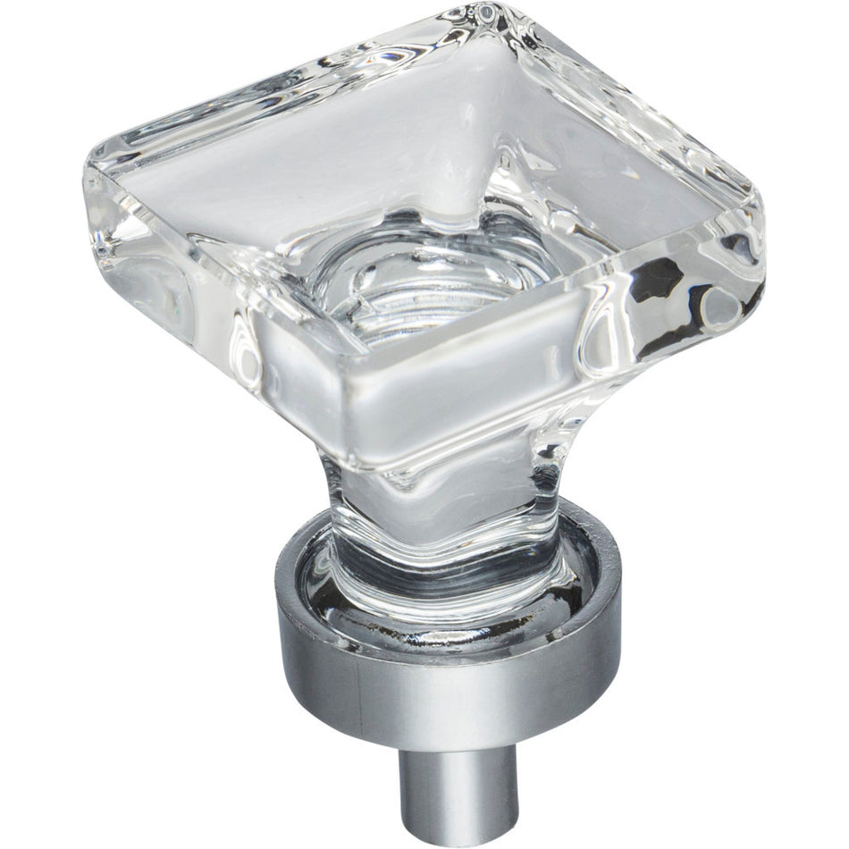 Jeffrey Alexander G140PC: 1" Harlow Square Cabinet Knob - Polished Chrome